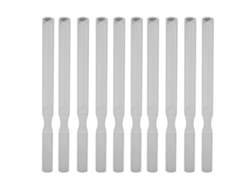 10 Limas De Uñas De Acero Inoxidable Con Mango Antideslizante, 4 Caras Dobles, 130 Mm
