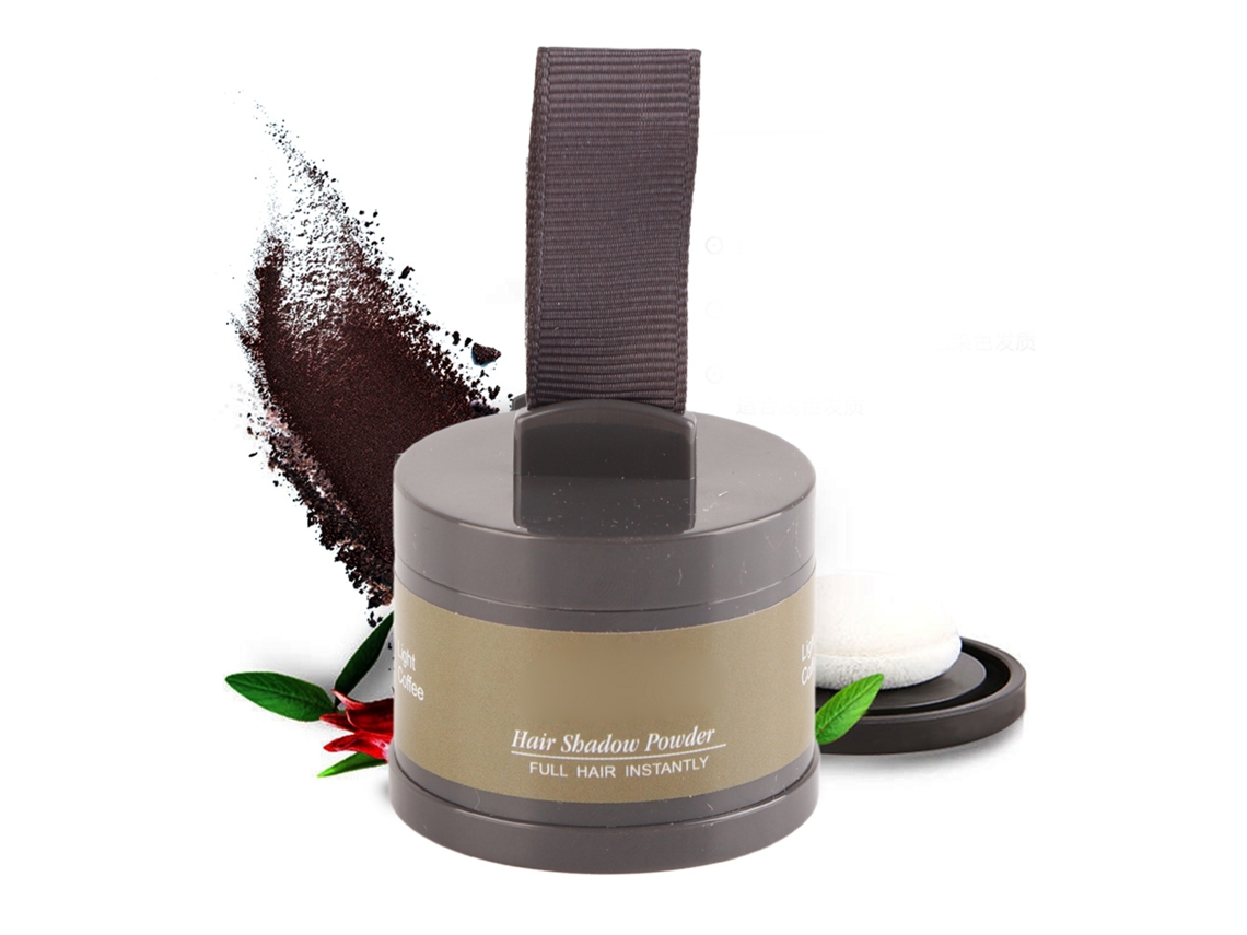 Polvo De Línea Capilar Para Cubrir Sombras De Franja Capilar Polvo De Belleza Cosmético Café Claro