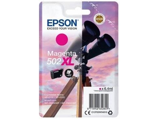 Cartucho de tinta EPSON 502 XL -C13T02W34020