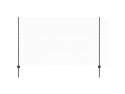 Juego de paneles de valla de acero para exterior Vidaxl Green (1,4 x 25 m)