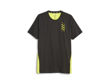 Camiseta de Hombre para Running PUMA Fit Triblend Ul Amarillo (L)