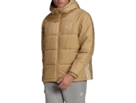Chaqueta ADIDAS Pad Hooded Puff Poliester Hombre (L - Beige)
