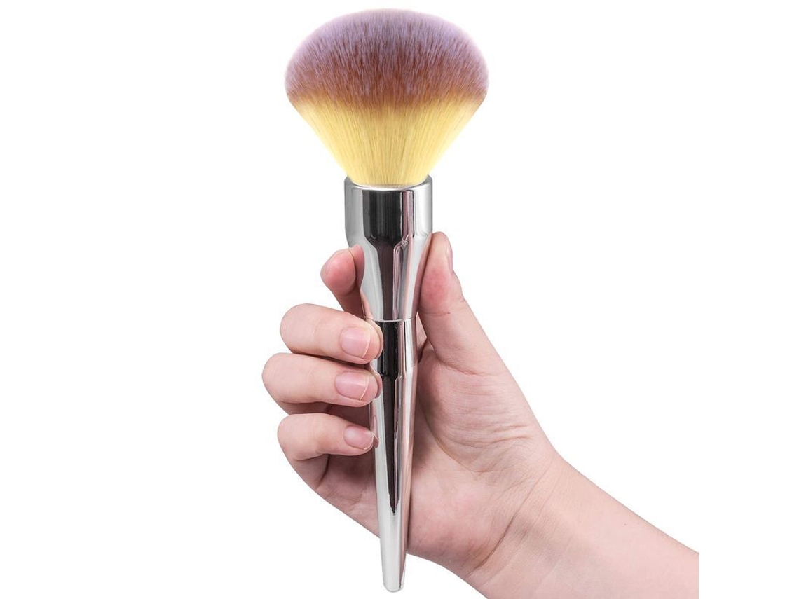 Brocha Plana De Arco Duradera De Primera Calidad Para Base De Maquillaje, Brocha Grande Para Polvos.