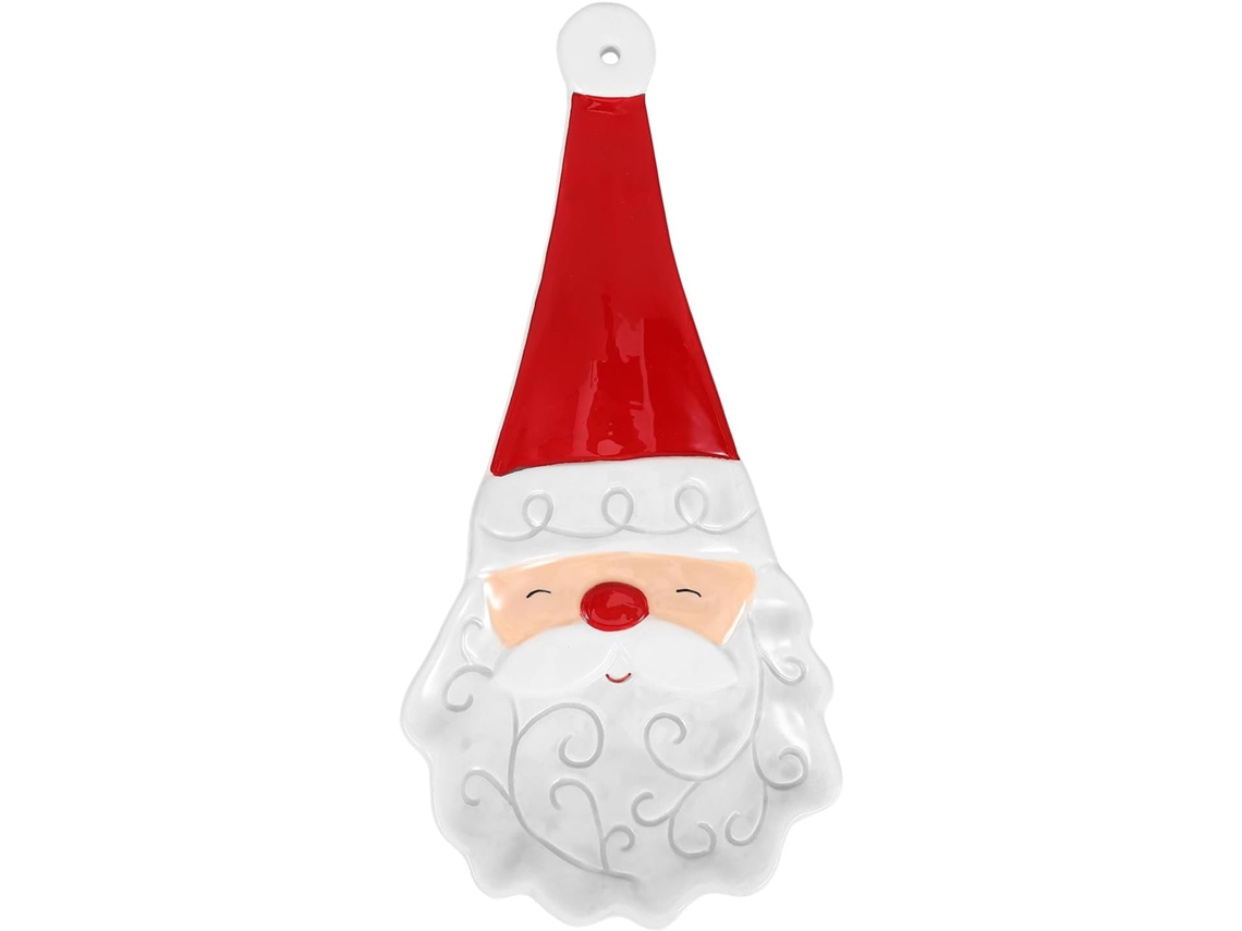 Soporte Para Cucharas De Cerámica Resistente Con Diseño De Papá Noel, Soporte Para Cucharas Del Hogar