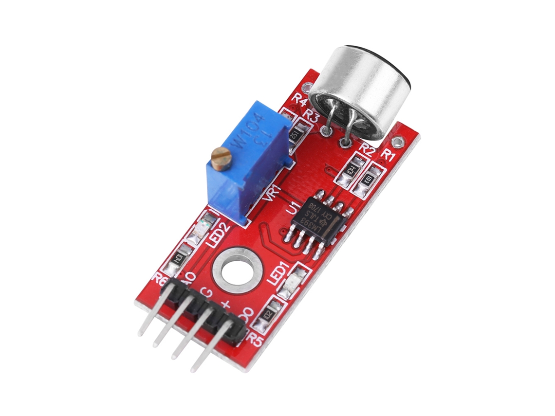 Módulo Amplificador De Audio Con Micrófono De Alta Sensibilidad, Bajo Nivel De Ruido De 20 Db, 3,3 V/5 V.