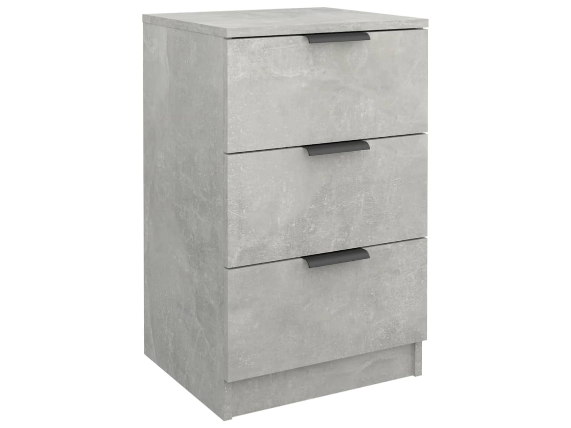 Mesita de noche 40x36x65 cm Gris Cemento EXCLUSIVA MAISON