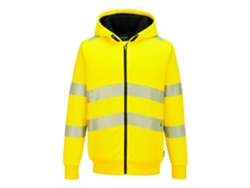 Sudadera Alta Visibilidad Invernal Con Cremallera | Trabajo Frío Amarillo / Xl