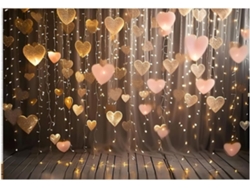 210x150 Cm Decoraciones Para Fiestas Europeas Y Americanas Globo Rosa De Moda Pancarta De Corazón Fotografía A