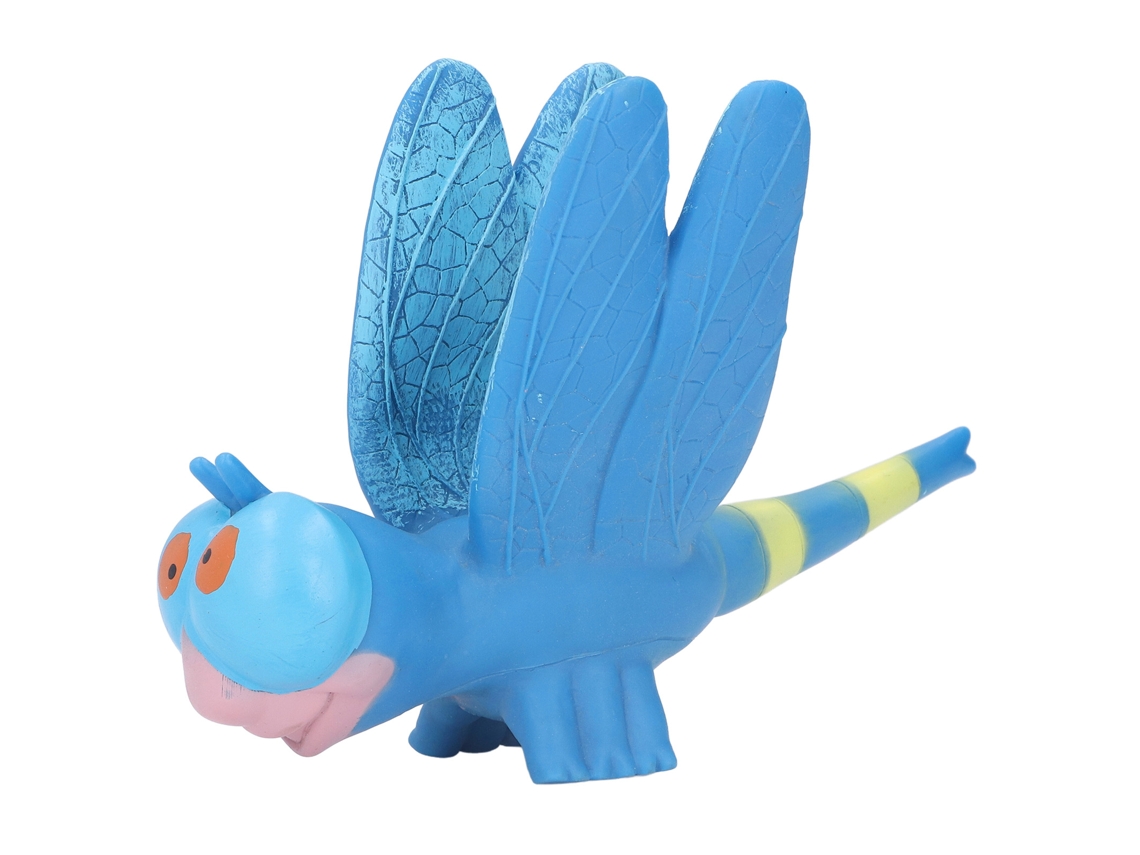 Libélula de dibujos animados realista de Bjww con textura transparente, un lindo juguete azul para niños de 3 años en adelante.