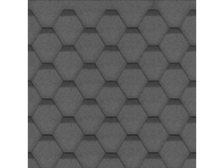 Tejas bituminosas Hexagonal Rock H-BLACK de color negro - la techumbre bituminosa