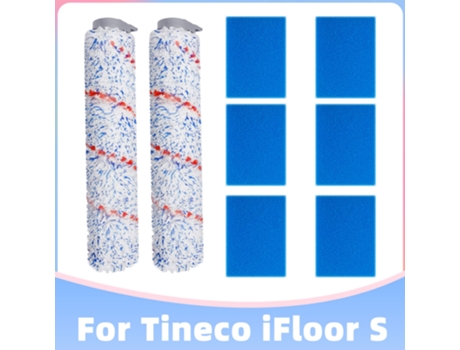 Cepillo de rodillo de repuesto y filtro para aspiradora en seco y húmedo inalámbrica Tineco Ifloor S / Ifloor / Hf10E-01