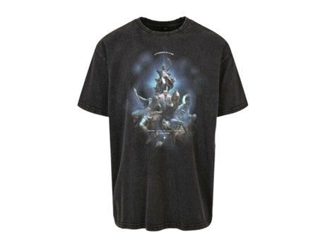 Camiseta para Unisexo MISTER TEE (XS - Algodón - Negro)