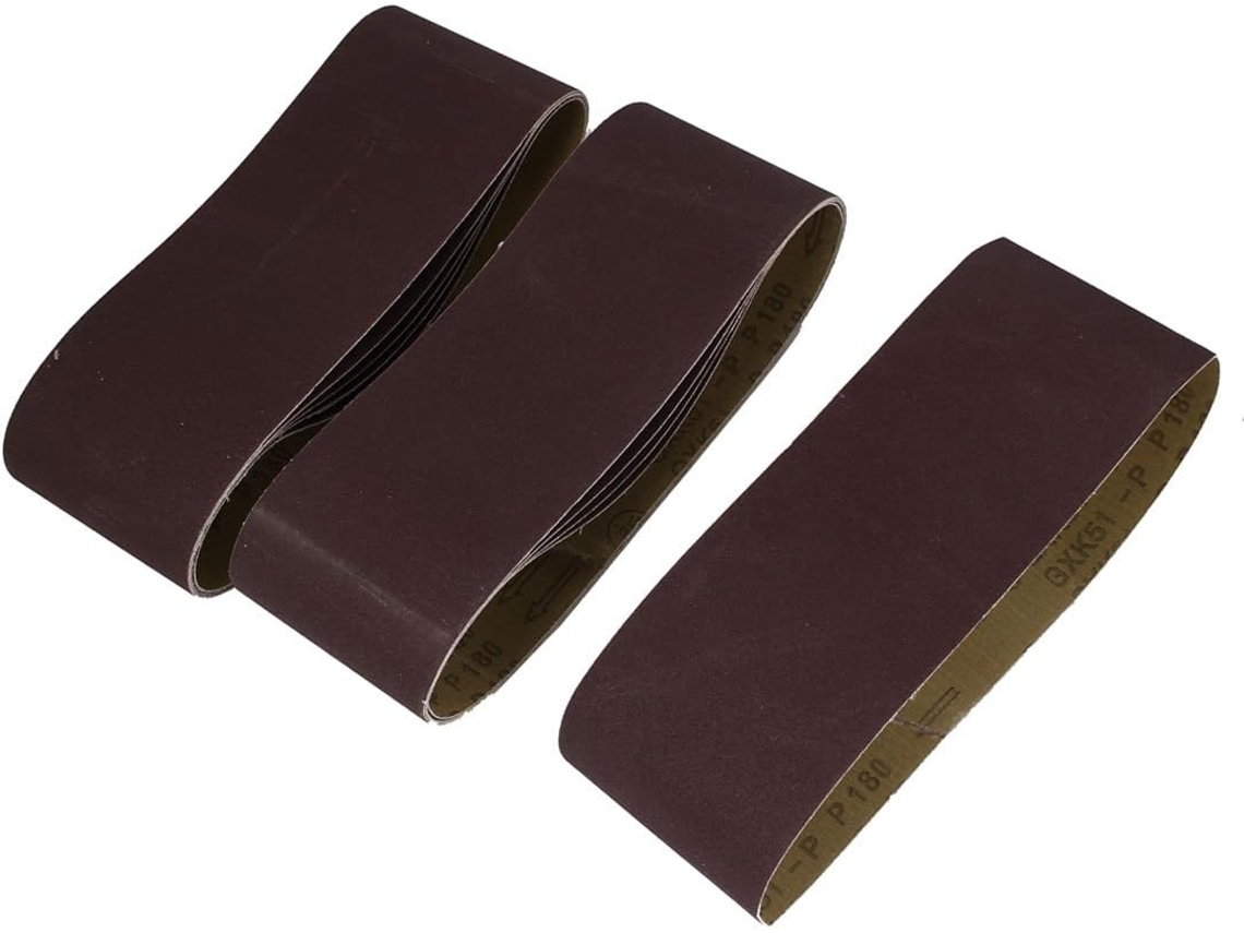 Pulidora Para Carpintería, 610x100 Mm, Banda De Lijado De Grano 180, 10 Unidades