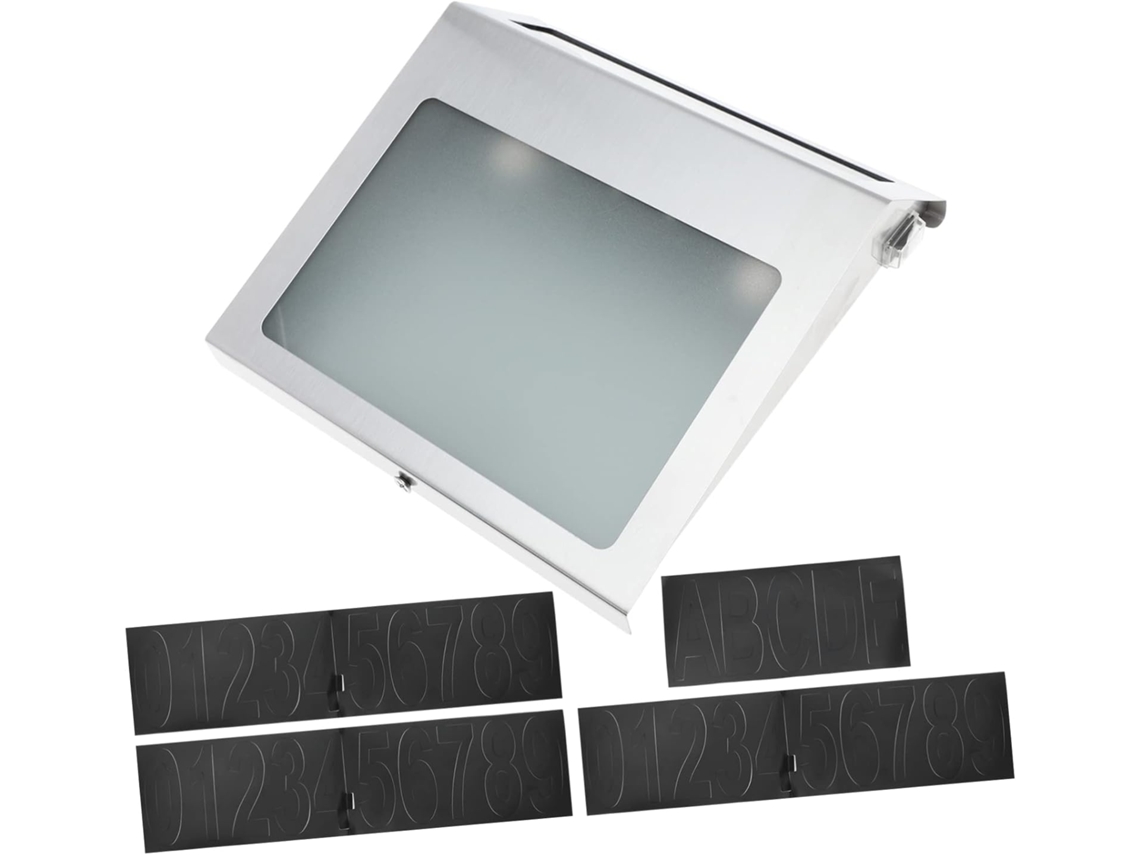 1 Juego De Luces Led Solares Para Números De Casa, Placa De Dirección De Pared Iluminada Con Función Inteligente