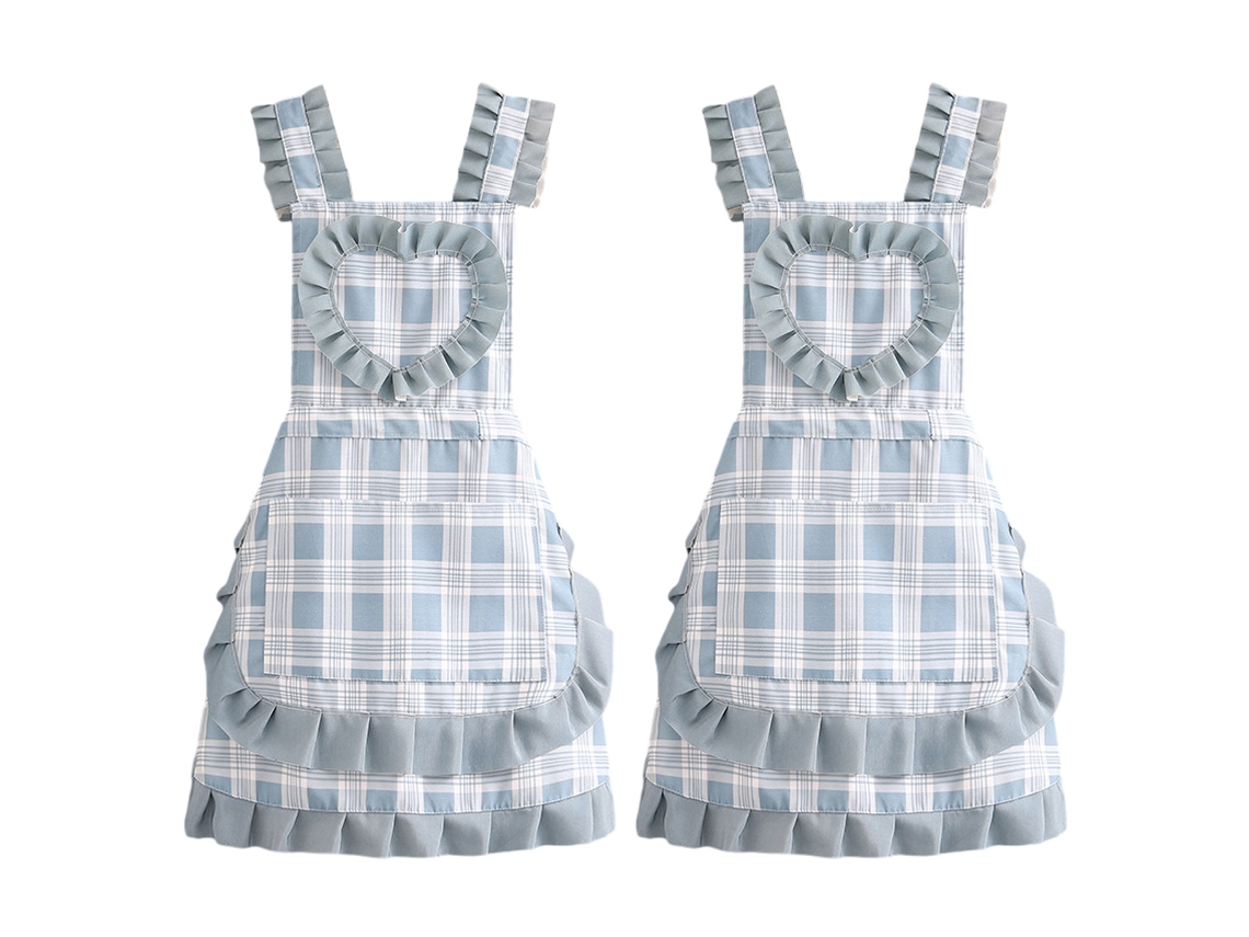 2 Delantales De Lona Estilo Coreano Para Cocina, Antiensuciamiento, Transpirables Y Resistentes, Ropa De Trabajo Para Adulto