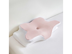 Travesseiro Chrui Ortopédico De Espuma Viscoelástica Em Formato De Borboleta, Suporte Para Cabeça E Pescoço, Eficaz Para Distúrbios Do Sono (rosa)