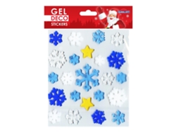 Pegatinas de gel de Navidad para ventanas - Copos de nieve