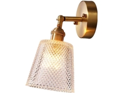 Aplique De Pared Moderno Con Esfera De Vidrio Color Cobre, Luz De Pared Y