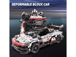 Set De Bloques De Construcción De Robot Y Coche Transformables, 647 Piezas, Juguetes Stem Para Niños