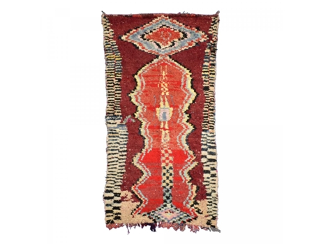 Alfombra bereber ERFOUD 10 Rojo 125x240