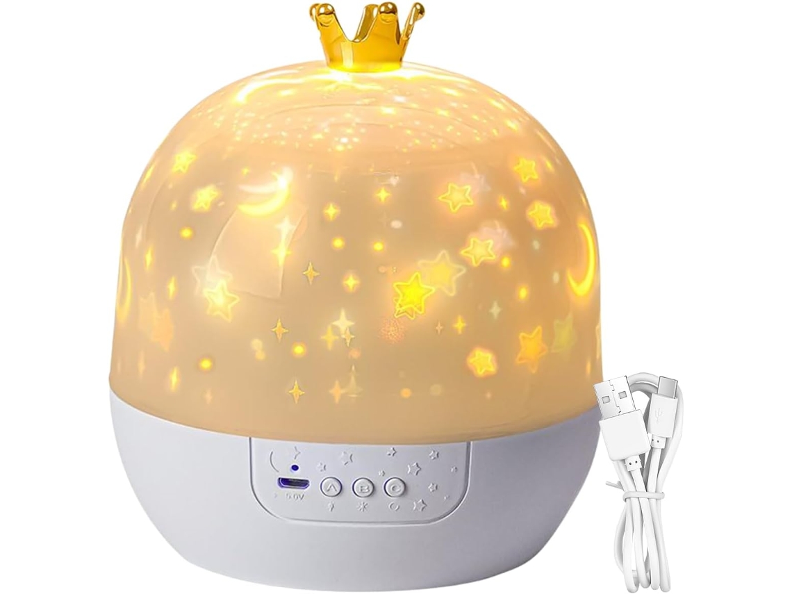 Proyector de estrellas para dormitorio, juguete relajante con música | Proyector giratorio de 360 grados de Gokoco