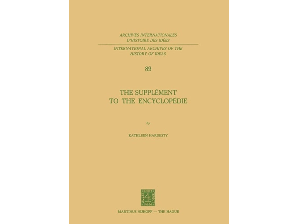 Libro The Supplement To The Encyclopedie De Kathleen Hardesty (inglés)