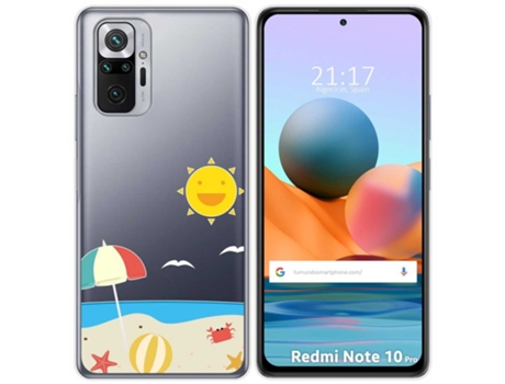 Carcasa Xiaomi Redmi Note 10 Pro TUMUNDOSMARTPHONE Dibujos Transparente Multicolor