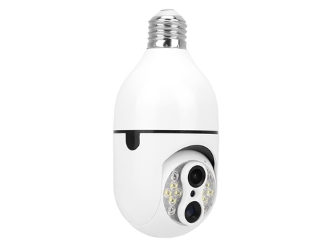 HURRISE Cámara de Seguridad Wifi Exterior de 2Mp de Banda Dual con Rotación de 360 Grados y Visión Nocturna en Color 1080P