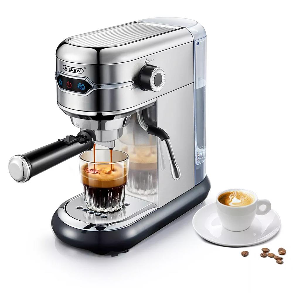 Cafetera HIBREW H11 1450W 19Bar Máquina Espresso Semiautomática ESE POD  Polvo Doble Uso