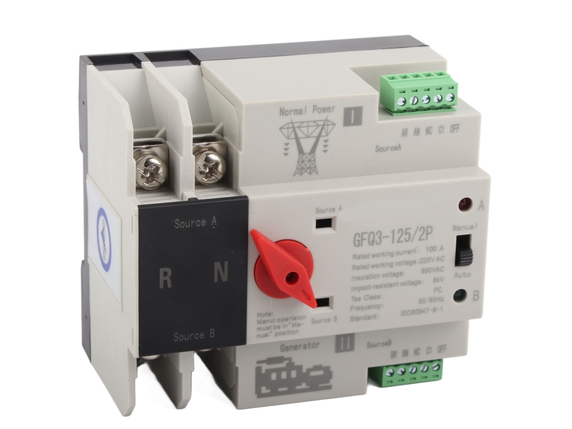 2026velora-conmutador De Transferencia Automática De Doble Potencia 2p 100a Ac220v Para Generador Retardante De Llama