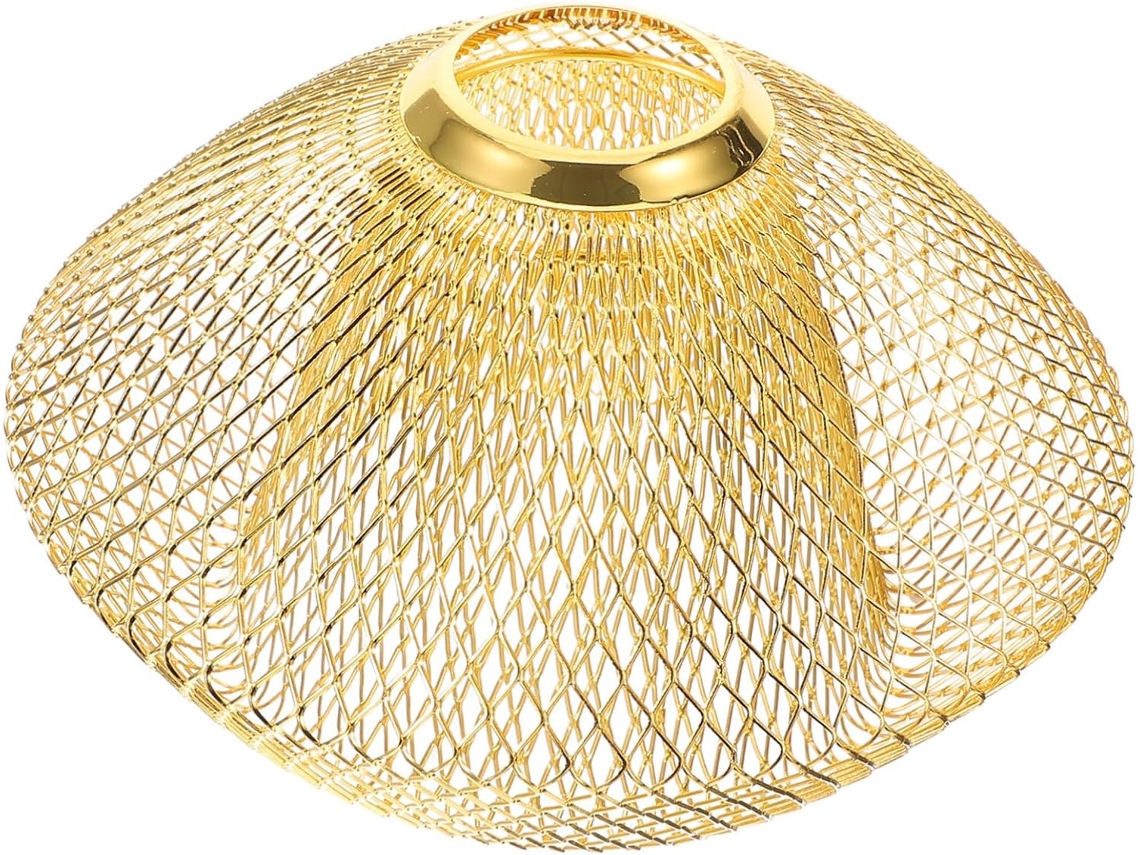 Lámpara De Techo Estilo Retro De Hierro Dorado Hueco, Fácil De Instalar, Para El Hogar O La Tienda.
