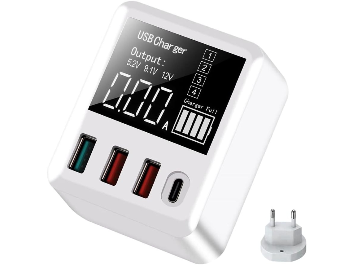 4 Puertos De Carga Usb, Pantalla De Identificación Inteligente, Accesorios