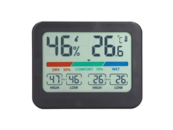 Termómetro Higrómetro Digital Lcd Con Succión Magnética, Monitor De Temperatura Y Humedad Para Ambientes Domésticos.