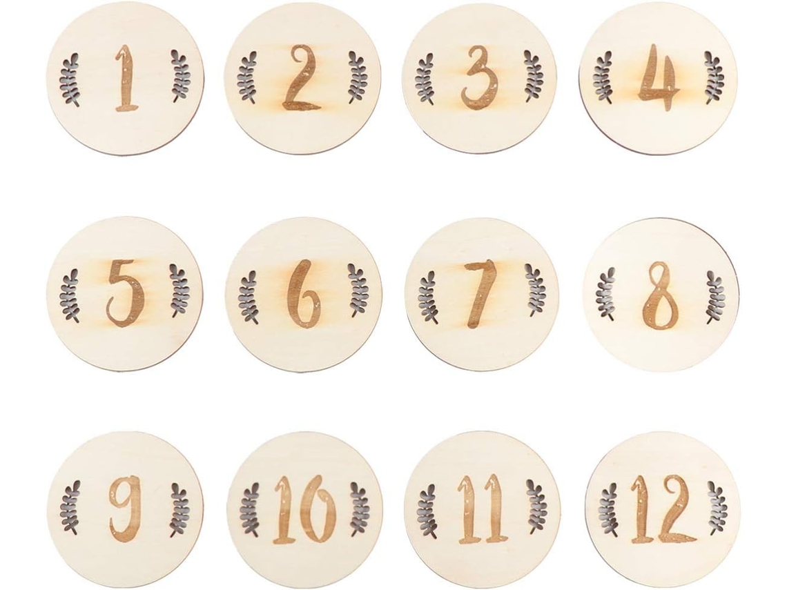 Tarjetas Mensuales De Hitos Para Niños Y Niñas (12 Piezas): Recuerdos De Nacimiento, Cumpleaños Y Crecimiento.