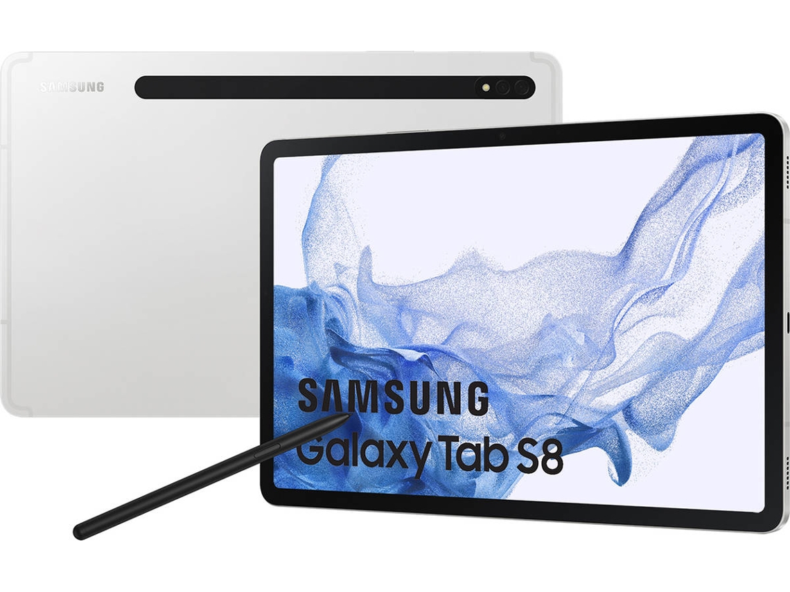Tablet SAMSUNG Galaxy Tab S8 (11'' - 256 GB - 8 GB RAM - Wi-Fi - Plata)