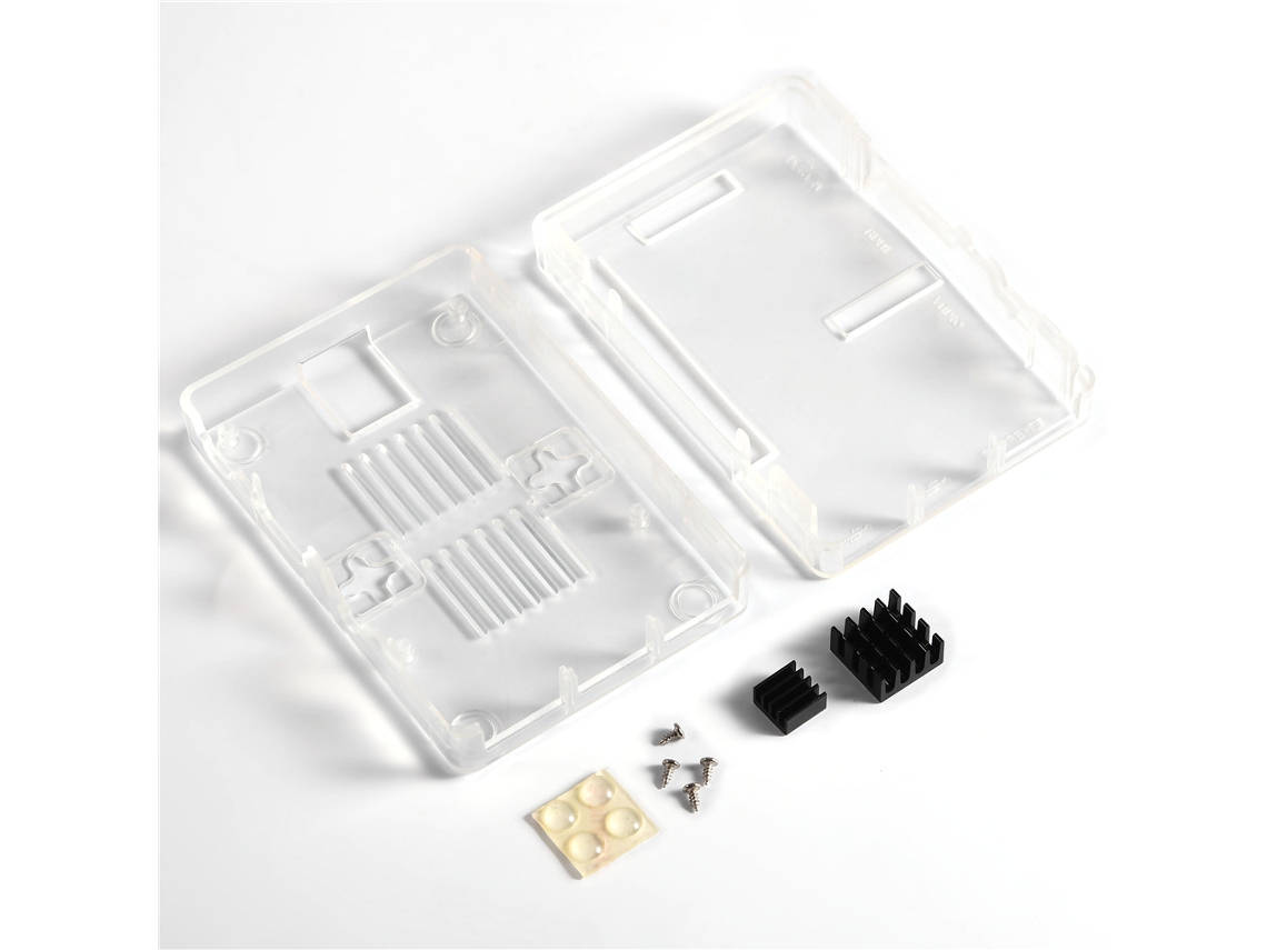 Caja (protege Raspberry Pi 3b/2b, Con Disipador De Calor)