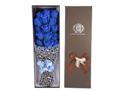 Ramo de flores artificiales de jabón para regalo de San Valentín - Azul