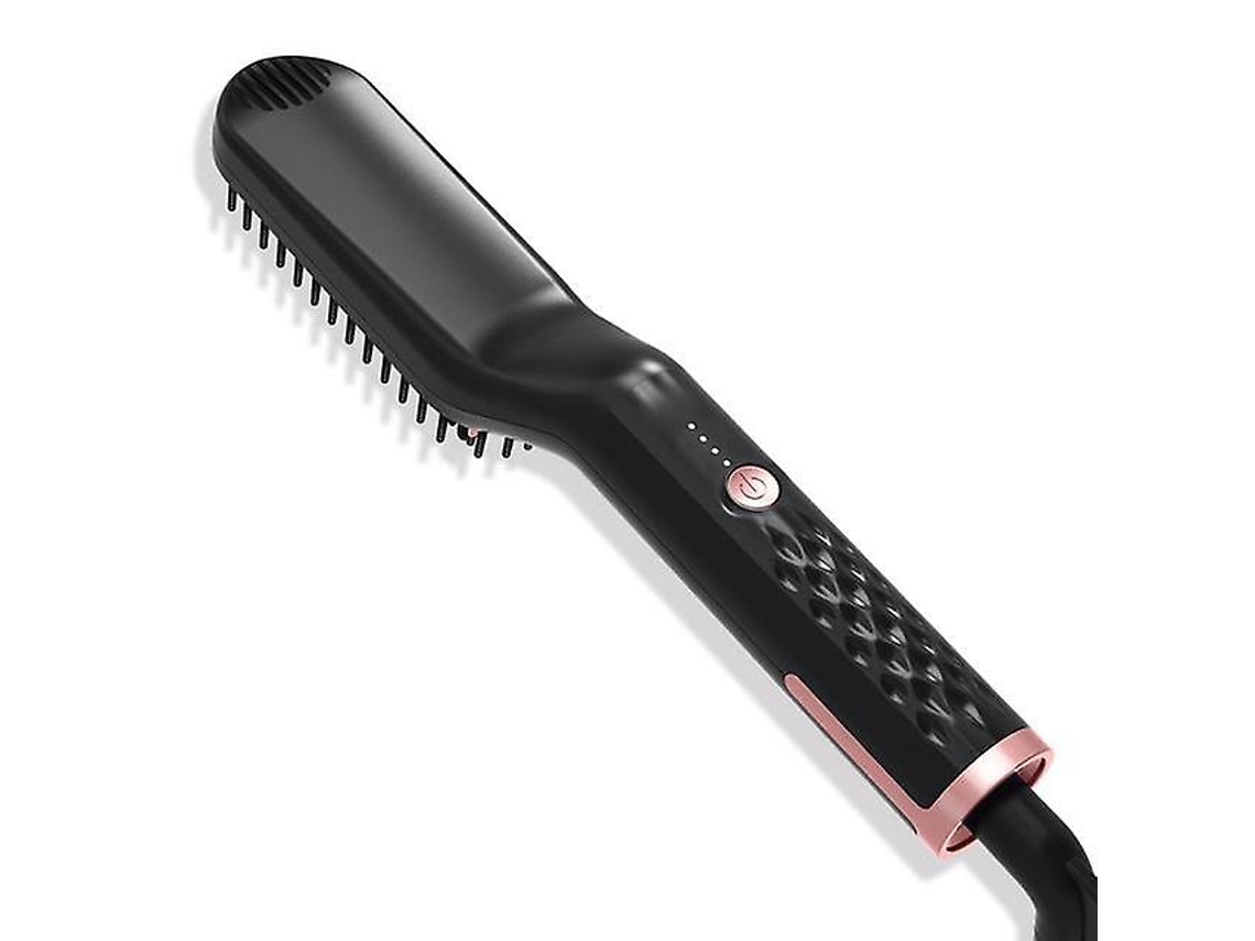 Cepillo alisador de pelo con calefacción PTC, peine para el cuidado personal, suave, para hombres, antiestático, esponjoso y liso, para barba, tienda Jinyubo