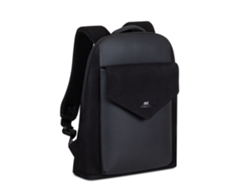 RIVACASE Mochila urbana de lona para portátil de 14'' CARDIFF Negro