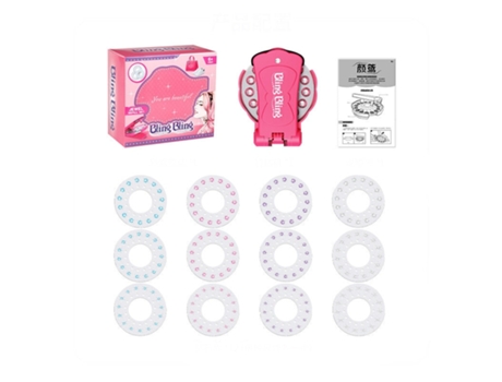 Gems Blingers Deluxe Set, Juguetes Para Niñas Juego de Recarga de Joyas de Juego de Simulación Juego Completo de 180 Gemas