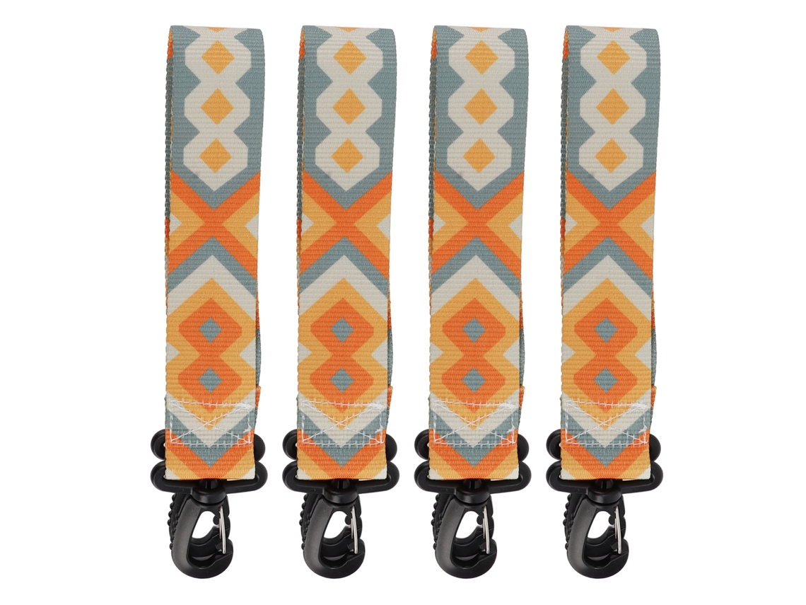 Bj-4pcs Correia Transportadora Universal Reforçada Para Botas De Esqui E Snowboard Externa Amarela Azul 28.7in