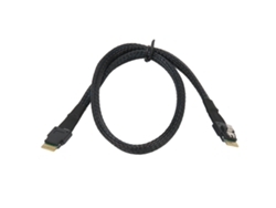 Cabo Sas Fino Micro Sata 12gbps Cobre Galvanizado Flexível Para Hdd Ssd Desktop 1 Metro