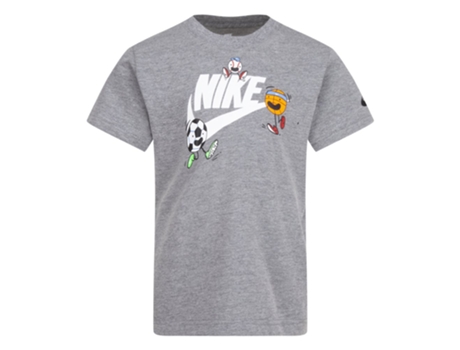Camiseta de Niños NIKE KIDS Moji Futura Gris (4/5 Años)