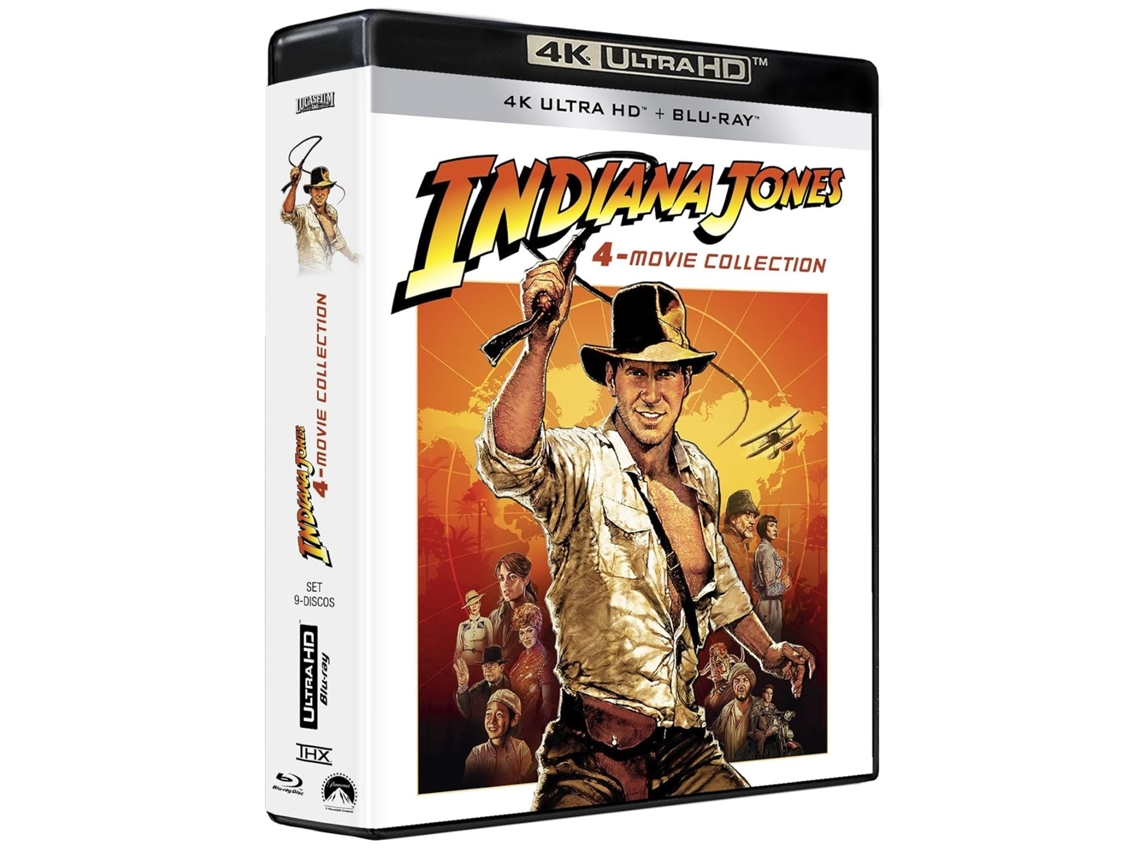 Indiana Jones 1:4 (4k Ultra HD) Paramount (1981, 1984, 1989, 2008)