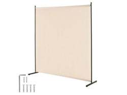 Biombo separador de ambientes Succebuy, panel individual, 1810 x 1815 x 500 mm, color beige