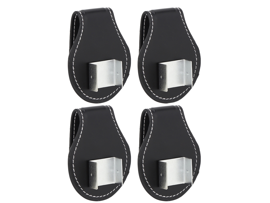 KKLV-4 Piezas Clip para tiza de billar portátil de cuero PU Tamaño compacto Herramienta de precisión Accesorio para snooker