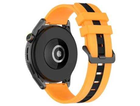 Correa de Silicona ancho 20mm bicolor para Huawei Watch GT 3 42mm/Watch GT - amarillo/negro