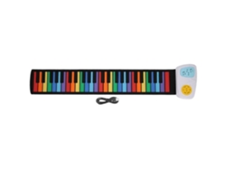 Roll Up Piano Música digital Piano 49 teclas Piano de mano para regalos educativos para niños