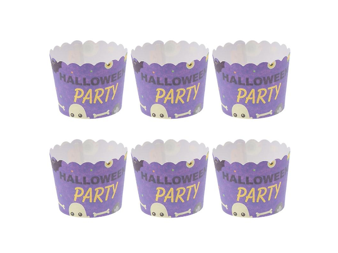50 Piezas De Papel Para Pastel De Taza Para Decoraciones De Halloween
