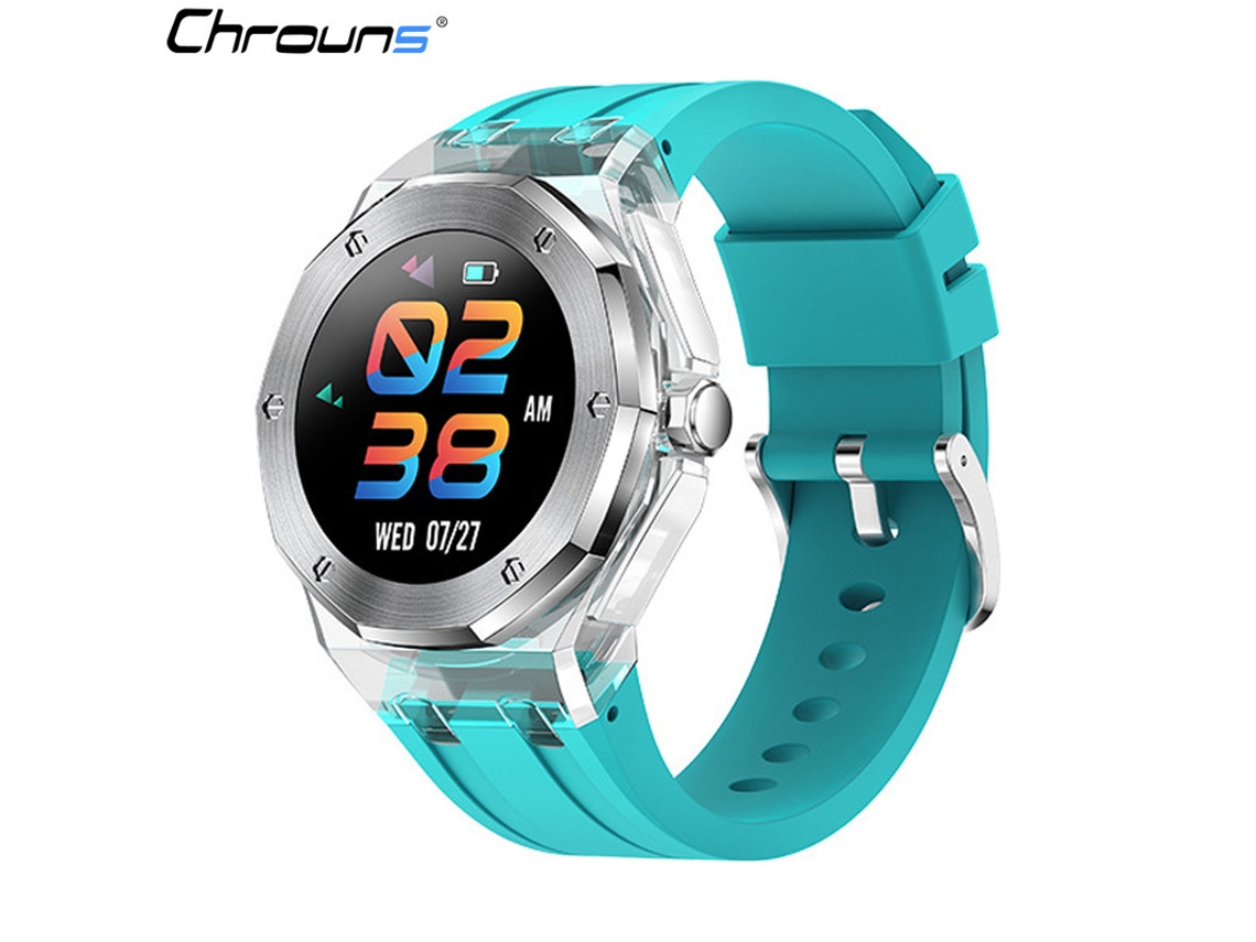 Smartwatch YIZHOOD TE237 Rastreador de actividad física Spo2 Monitor de sueño Compatible con Android e iOS azul